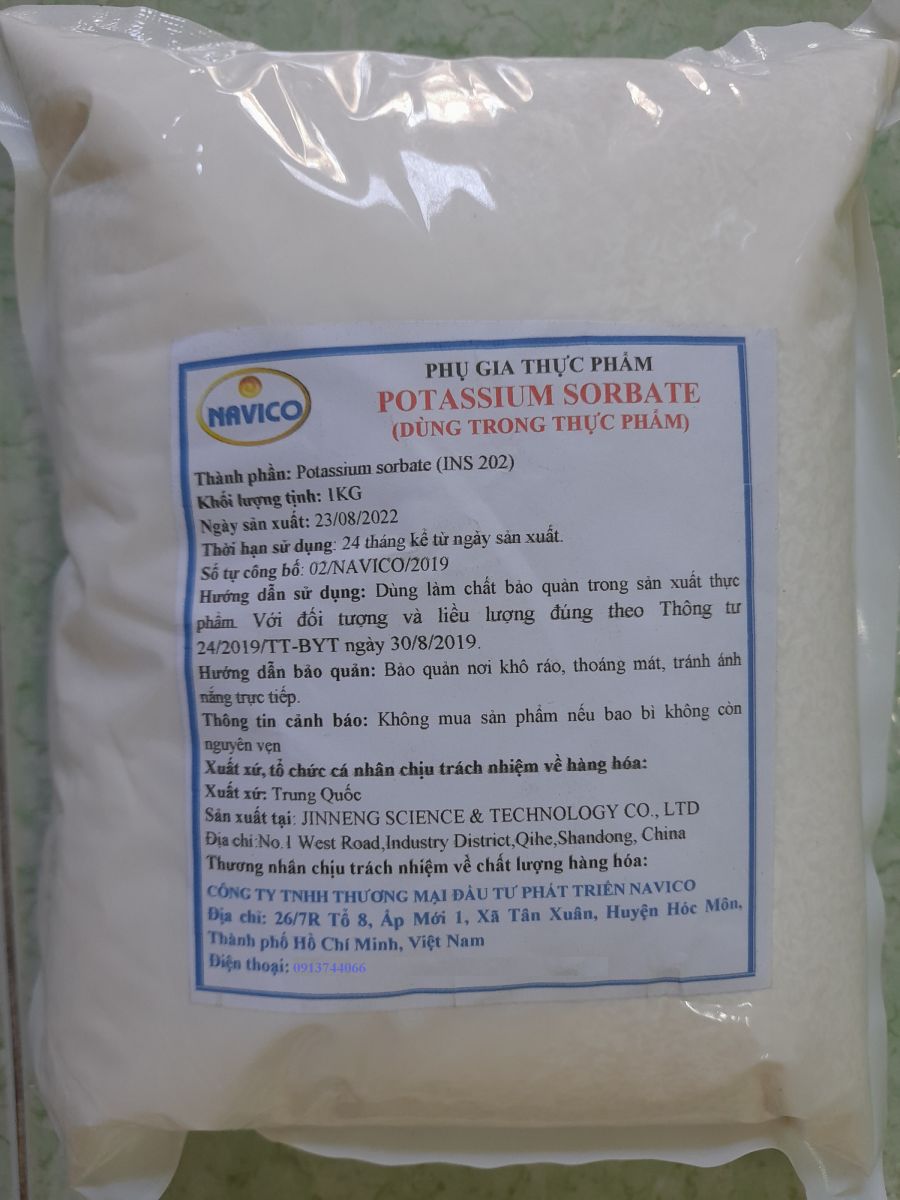 chat bao quan poasium sorbate